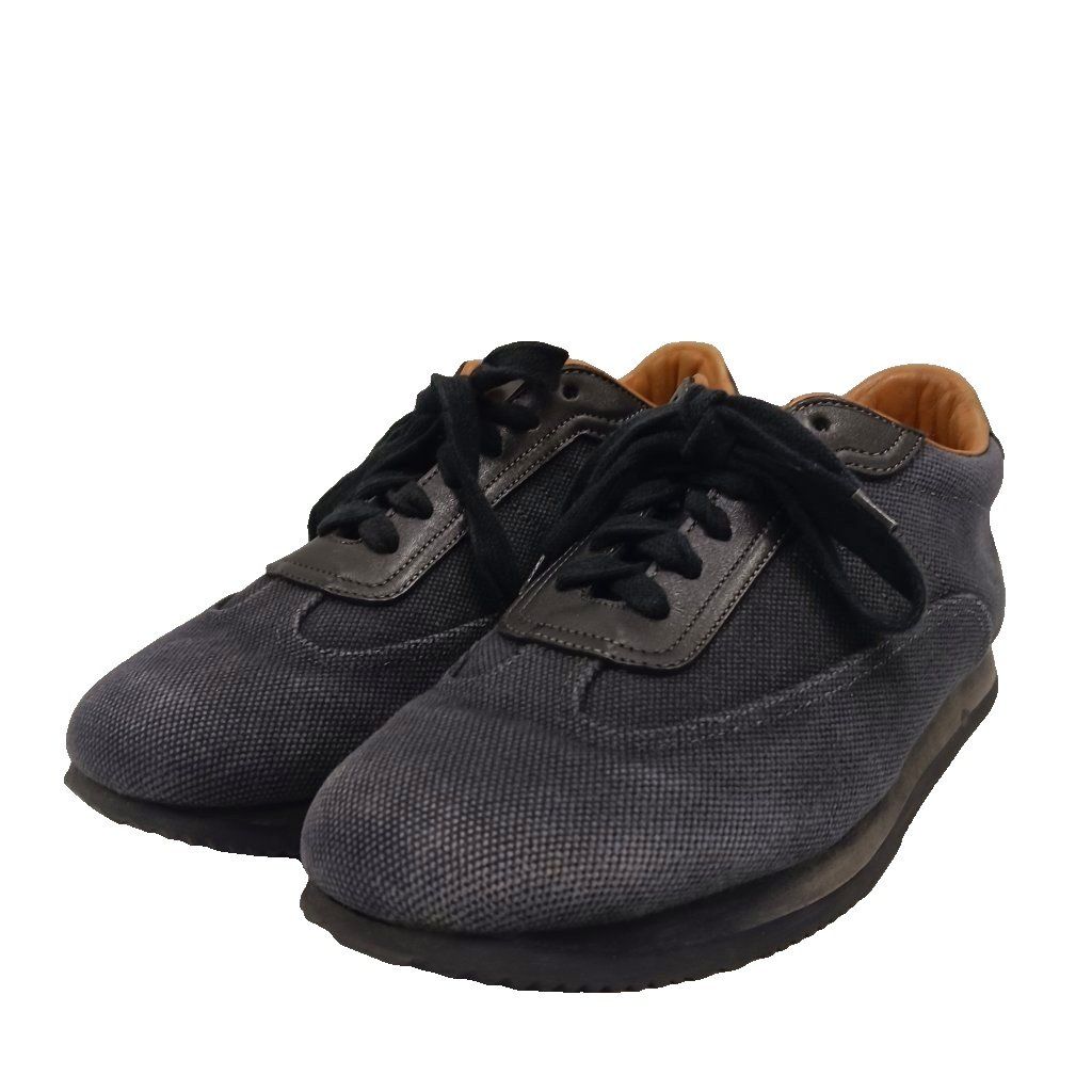 Hermes Quick Sneakers Canvas Leather Black