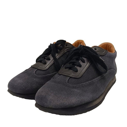 Hermes Quick Sneakers Canvas Leather Black