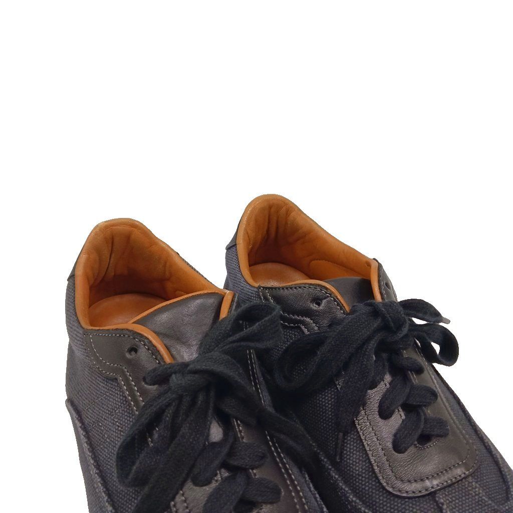 Hermes Quick Sneakers Canvas Leather Black — view 7