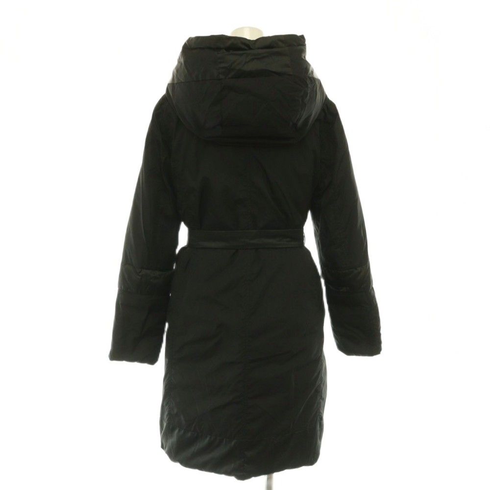 Max Mara S Reversible Down Coat Long Outer Black 36 — view 5