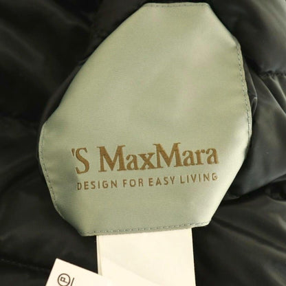 Max Mara S Reversible Down Coat Long Outer Black 36 — view 8