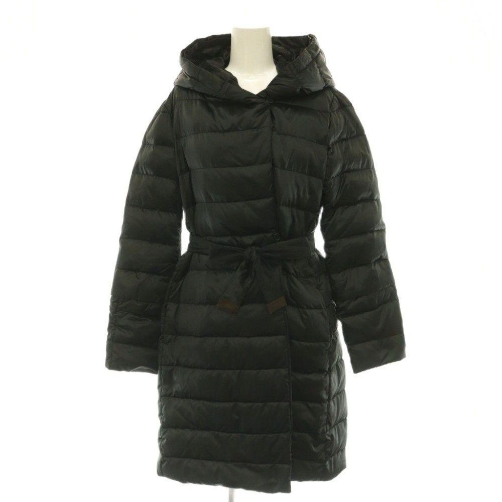 Max Mara S Reversible Down Coat Long Outer Black 36 — view 2