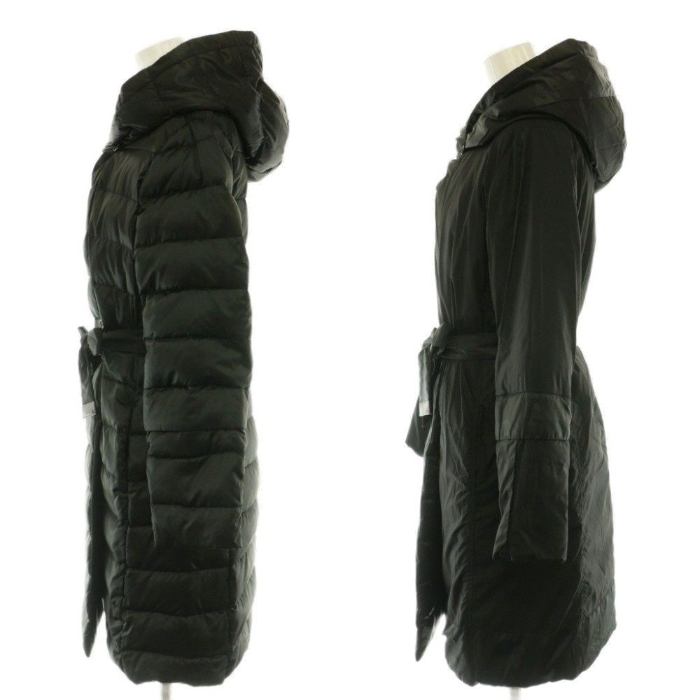 Max Mara S Reversible Down Coat Long Outer Black 36 — view 6