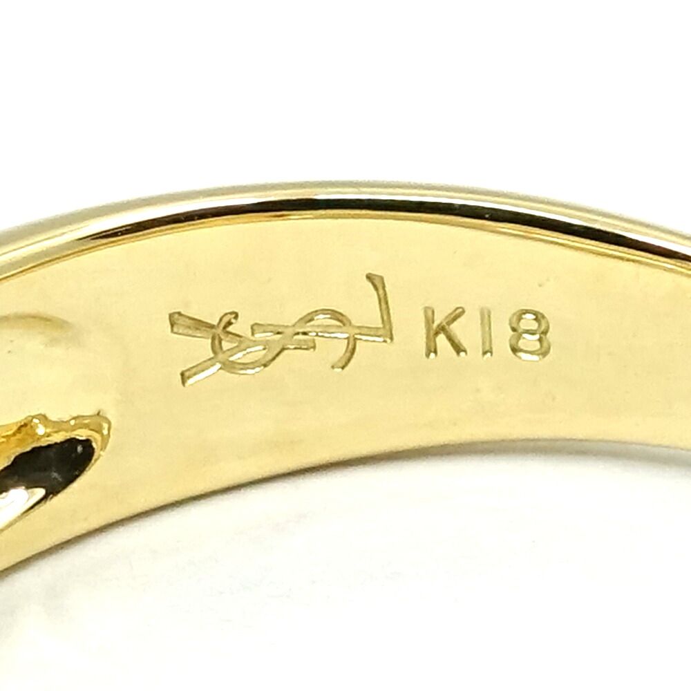 Saint Laurent Ring YSL 18k Yellow Gold — view 5