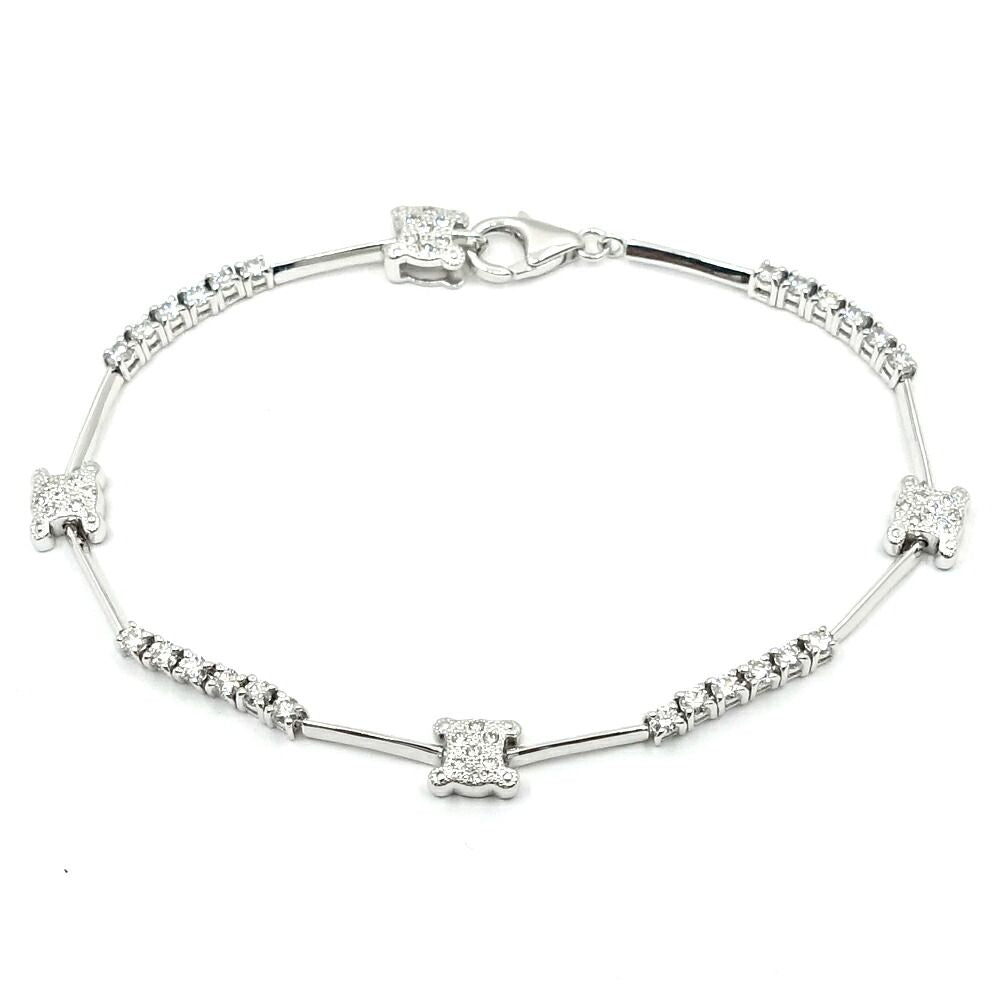 Celine Bracelet 750 White Gold Diamond