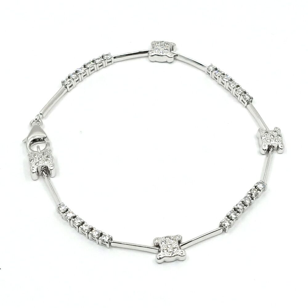 Celine Bracelet 750 White Gold Diamond — view 4