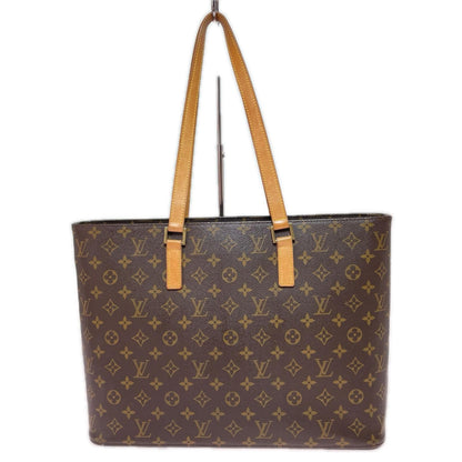 Louis Vuitton Monogram Luco Tote Bag Inside Stickiness Vachetta Leather