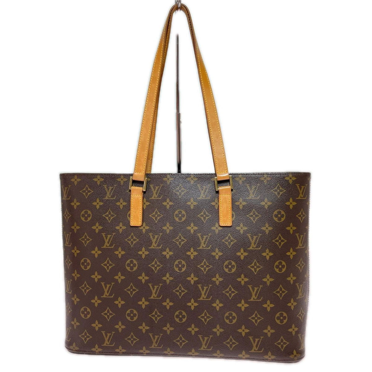 Louis Vuitton Monogram Luco Tote Bag Inside Stickiness Vachetta Leather — view 2