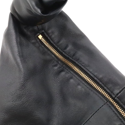 Bottega Veneta Double Knot Handbag Leather Black Gold — view 8