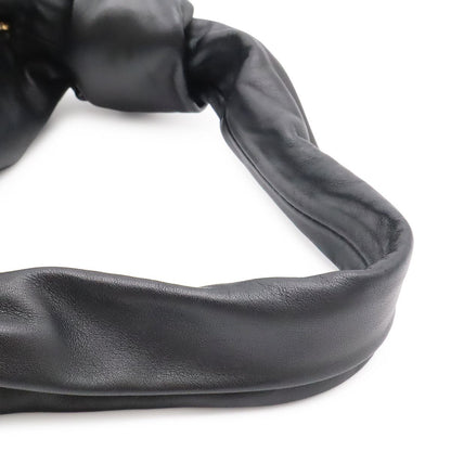 Bottega Veneta Double Knot Handbag Leather Black Gold — view 4