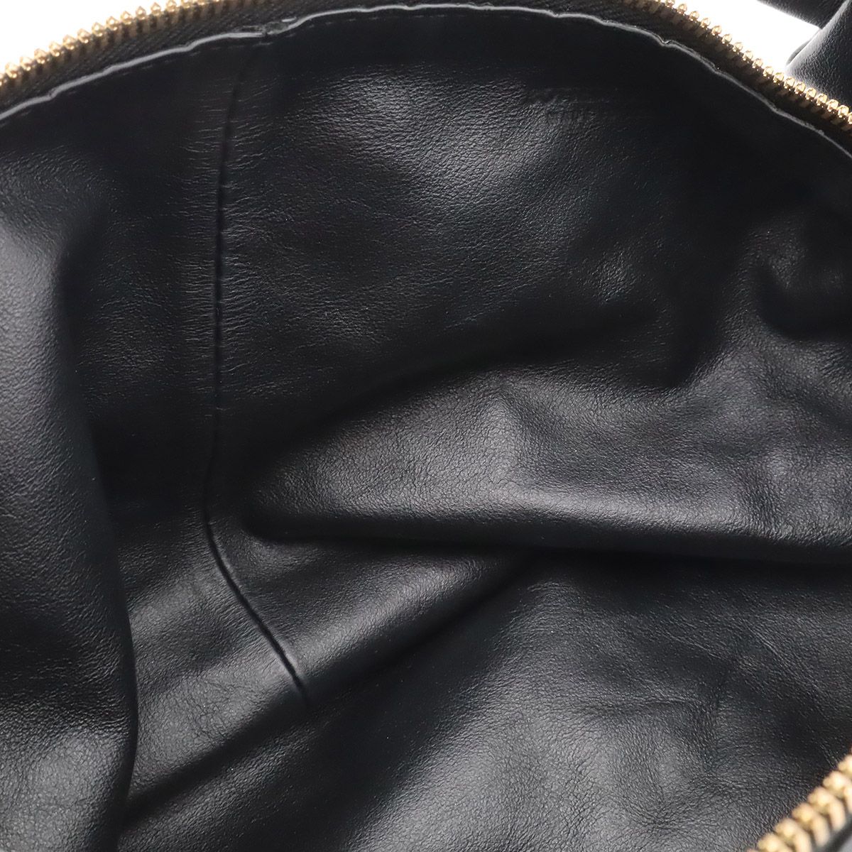 Bottega Veneta Double Knot Handbag Leather Black Gold — view 6