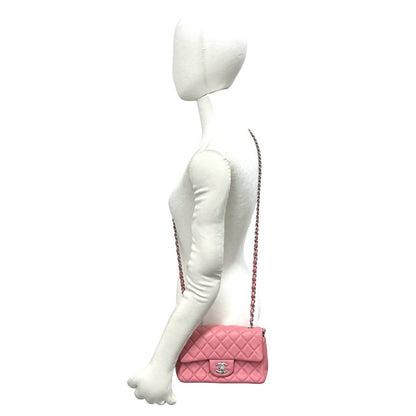 Chanel Quilted CC Logo Lambskin Leather Chain Shoulder Bag Pink — view 2