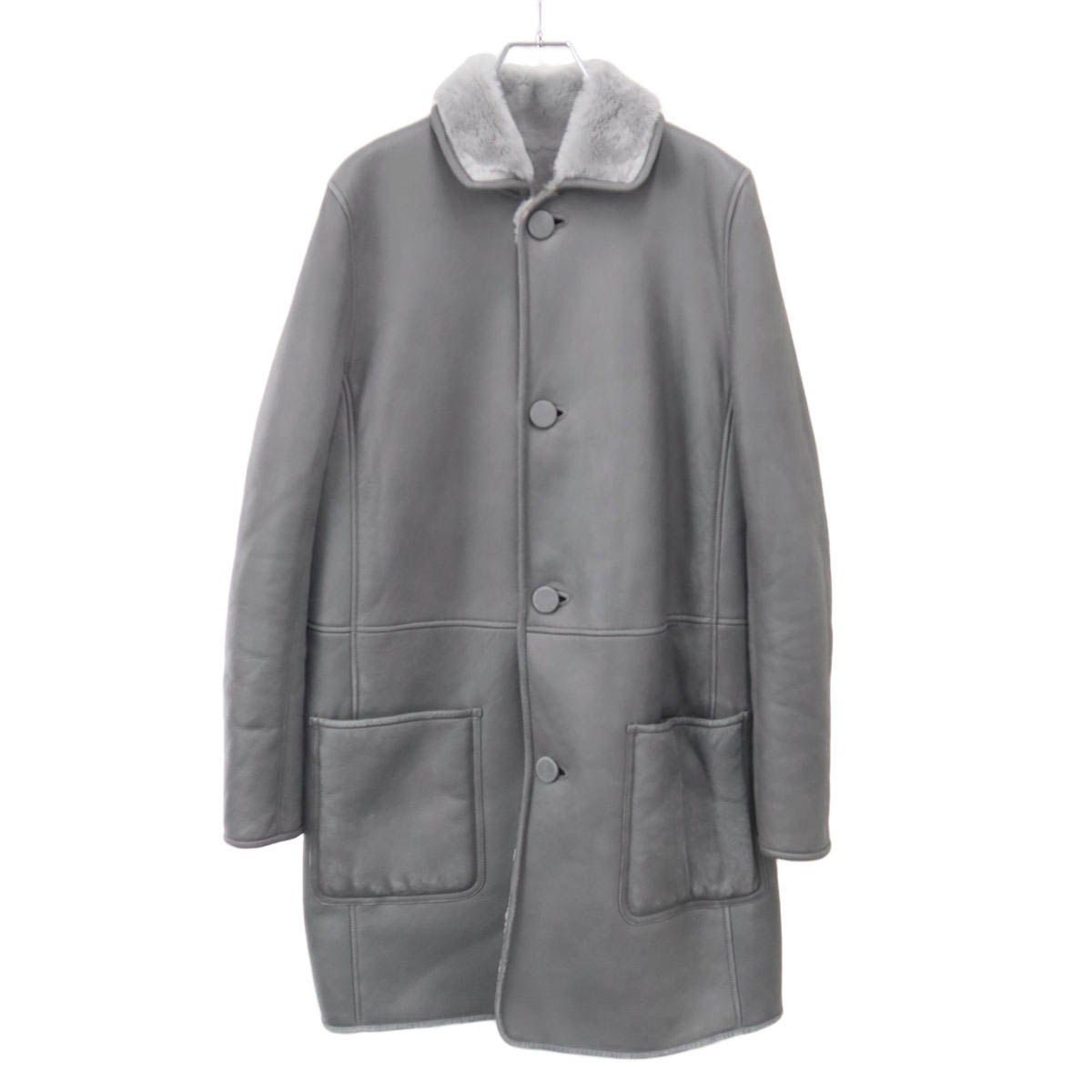 Celine by Phoebe Philo Reversible Shearling Coat 2 Gray 40 — view 3