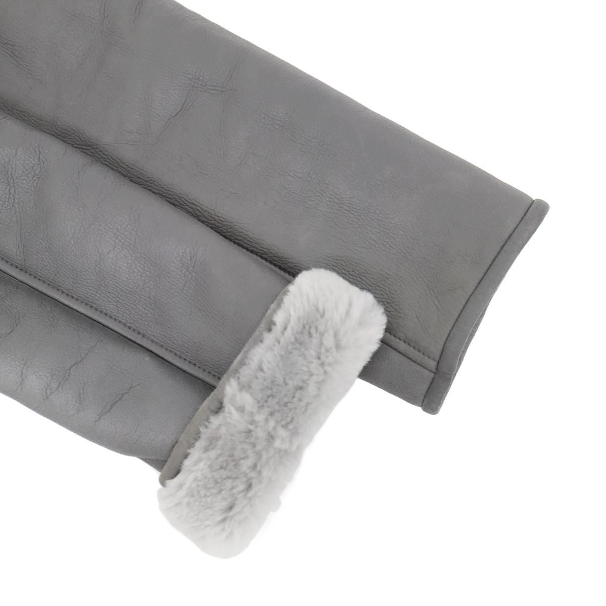 Celine by Phoebe Philo Reversible Shearling Coat 2 Gray 40 — view 7
