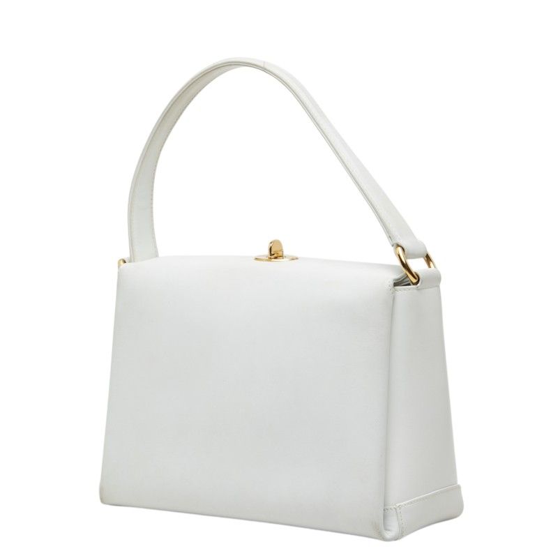Gucci Vintage Handbag 26 White Leather — view 2
