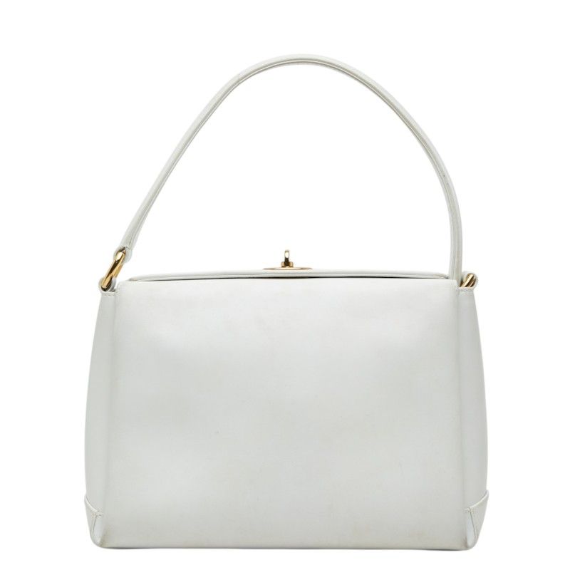 Gucci Vintage Handbag 26 White Leather