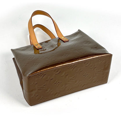 Louis Vuitton Reade PM Tote Bag Patent Monogram Vernis Blanc — view 2