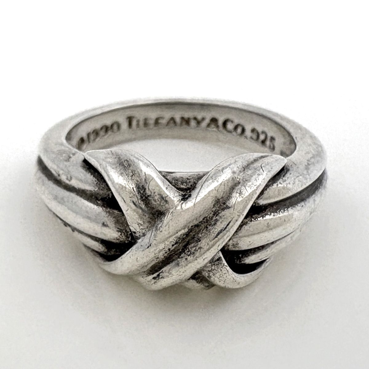 Tiffany & Co Ring Signature Cross 925 Sterling Silver — view 2