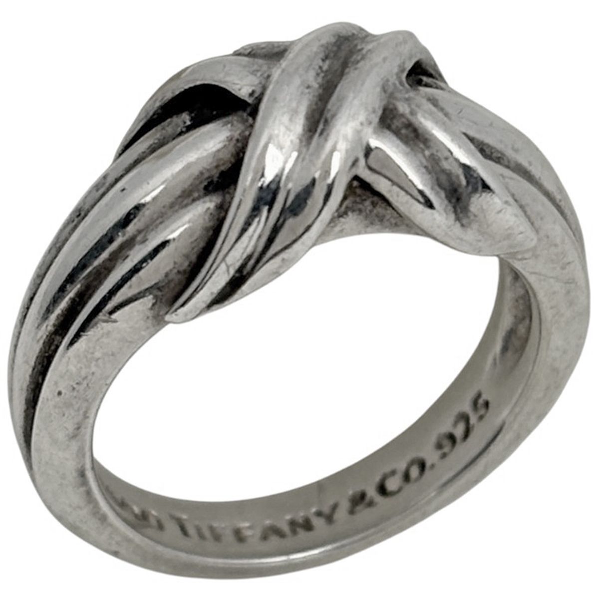 Tiffany & Co Ring Signature Cross 925 Sterling Silver