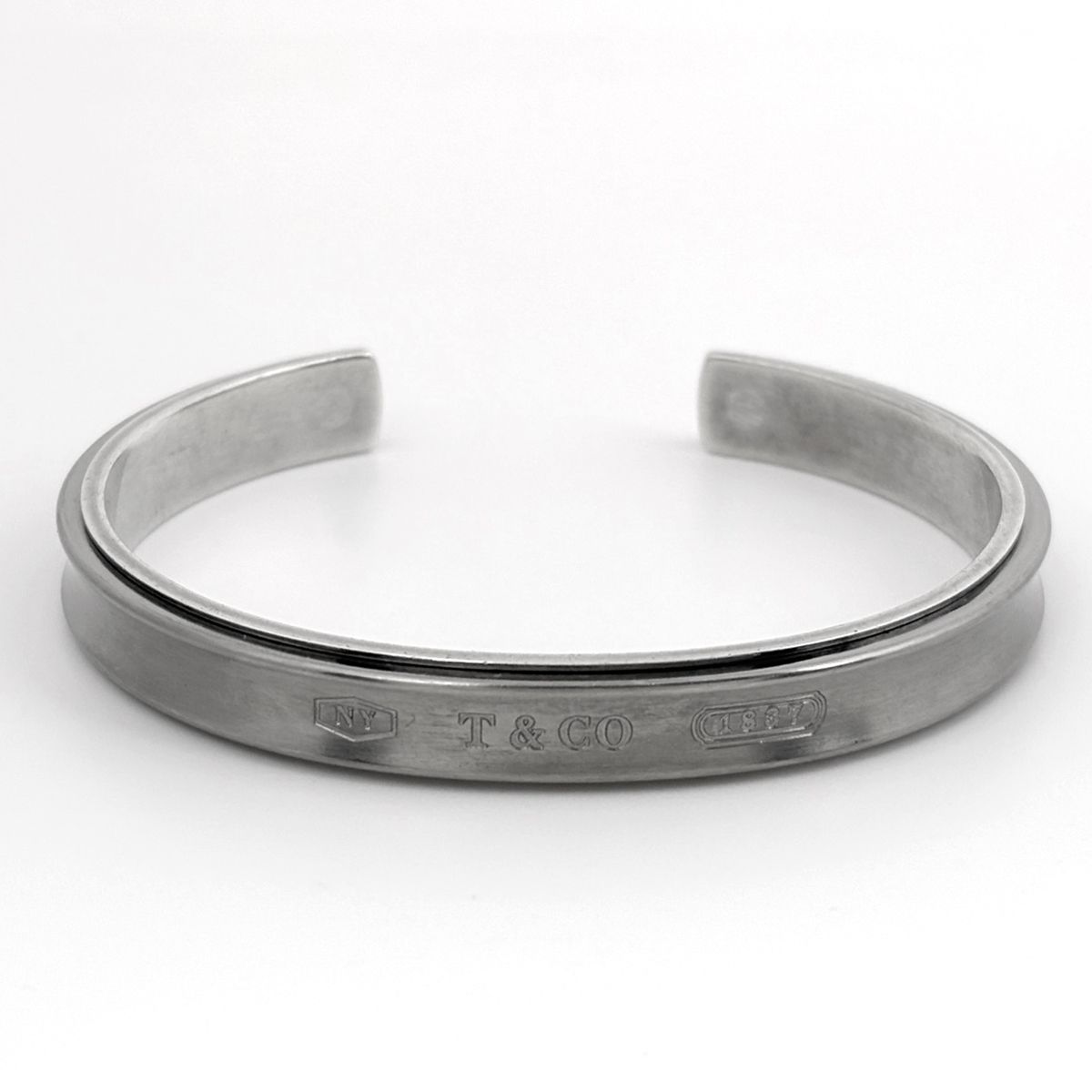Tiffany & Co Bangle 1837 Bracelet 925 Sterling Silver — view 2