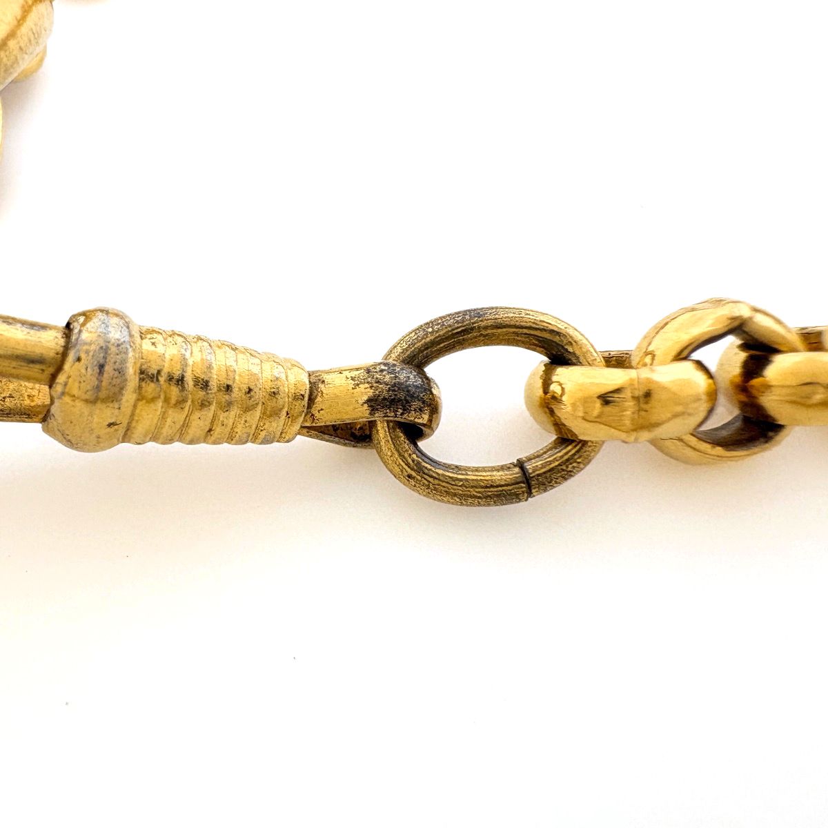 Chanel Necklace CC Logo Mirror Round Long Gold Plated — view 6
