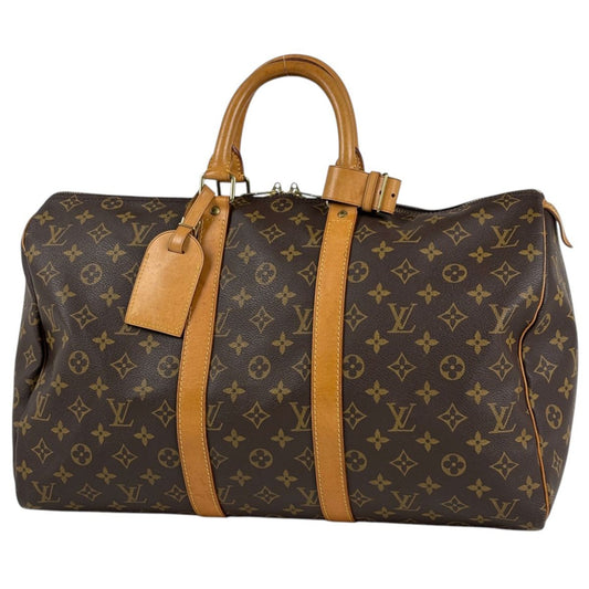 Louis Vuitton Keepall 45 Boston Bag Monogram Brown
