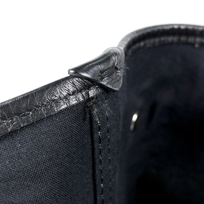Balenciaga Tote Bag Navy Medium Cabas Canvas Natural Black — view 7