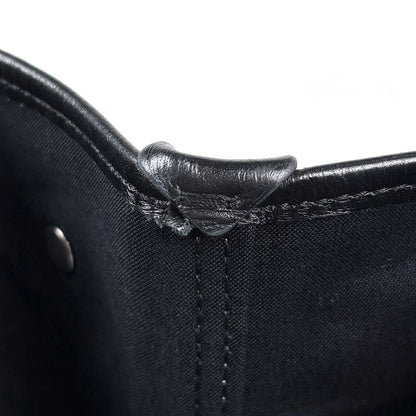 Balenciaga Tote Bag Navy Medium Cabas Canvas Natural Black — view 8