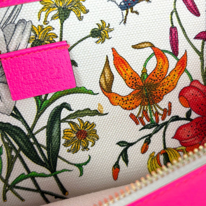 Gucci Handbag Flora 2-Way Canvas Pink Multicolor — view 7
