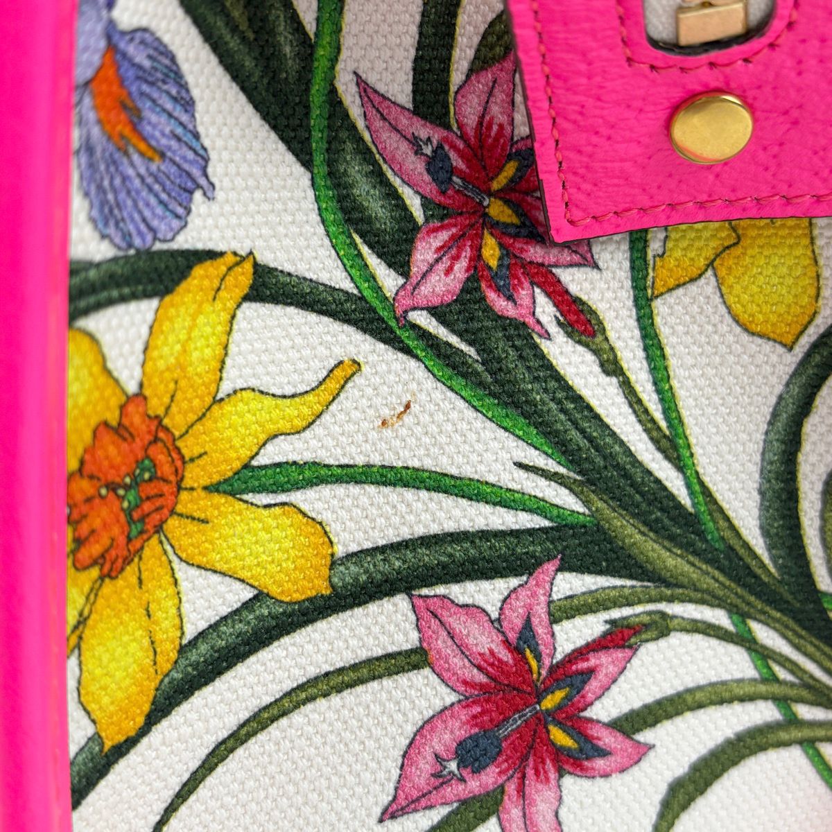 Gucci Handbag Flora 2-Way Canvas Pink Multicolor — view 4