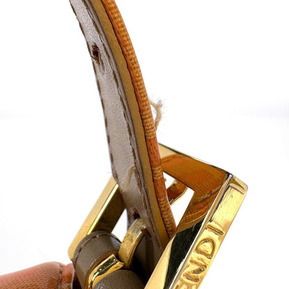 Fendi Shoulder Bag Zucchino Pattern Orange — view 5