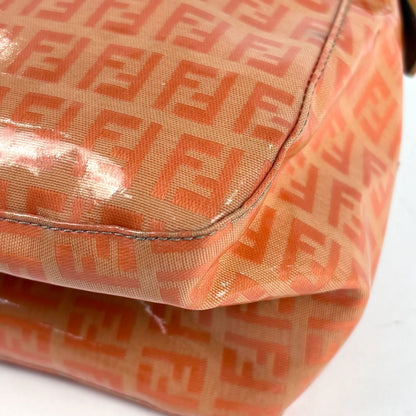 Fendi Shoulder Bag Zucchino Pattern Orange — view 3