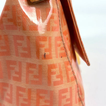 Fendi Shoulder Bag Zucchino Pattern Orange — view 4