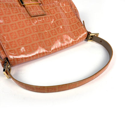 Fendi Shoulder Bag Zucchino Pattern Orange — view 6