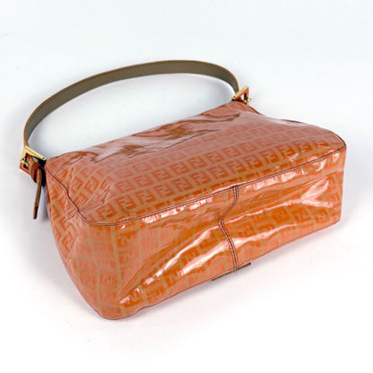Fendi Shoulder Bag Zucchino Pattern Orange — view 2