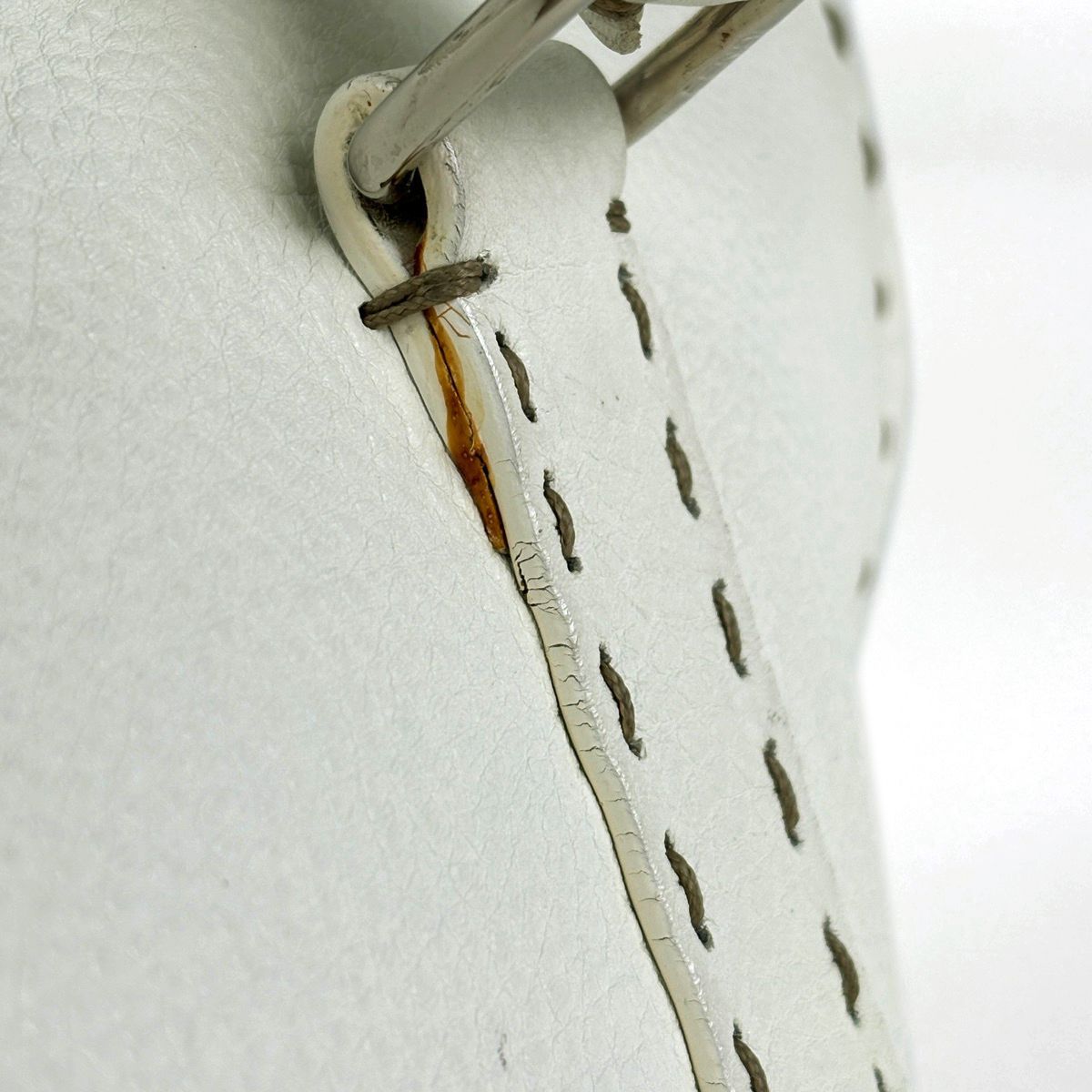 Fendi Tote Bag Selleria Linda Leather White — view 4