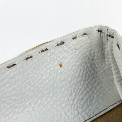 Fendi Tote Bag Selleria Linda Leather White — view 8