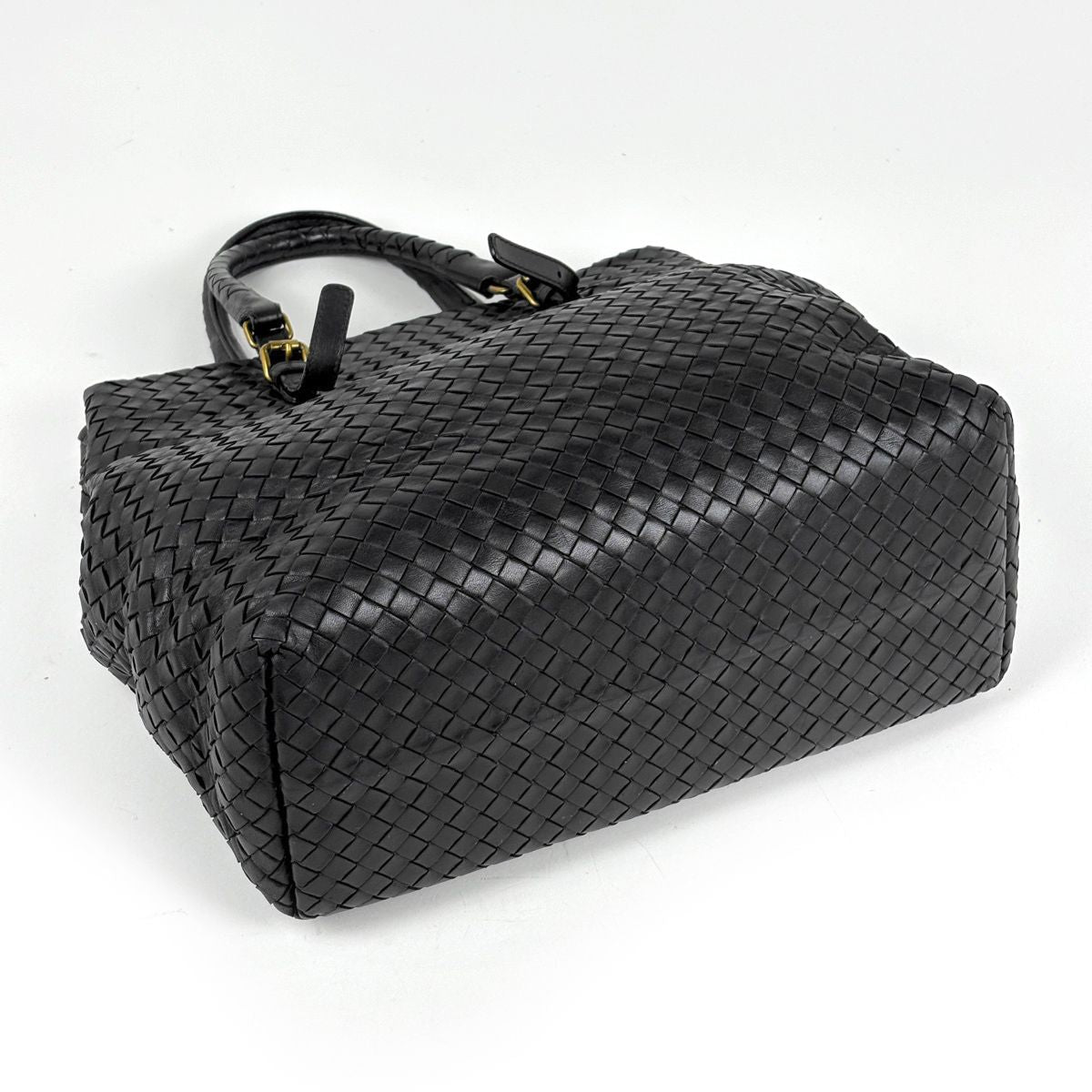 Bottega Veneta Tote Bag Intrecciato Leather Black — view 2