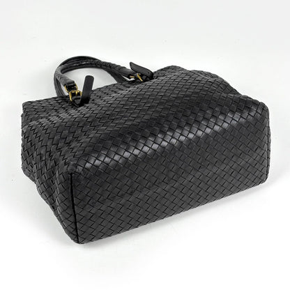 Bottega Veneta Tote Bag Intrecciato Leather Black — view 2