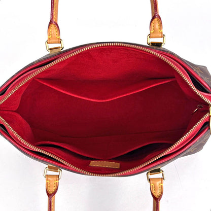 Louis Vuitton Pallas Handbag 2-Way Monogram Brown Cerise — view 8