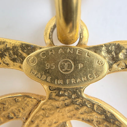 Chanel Necklace CC Logo Heart Gold Plated — view 5