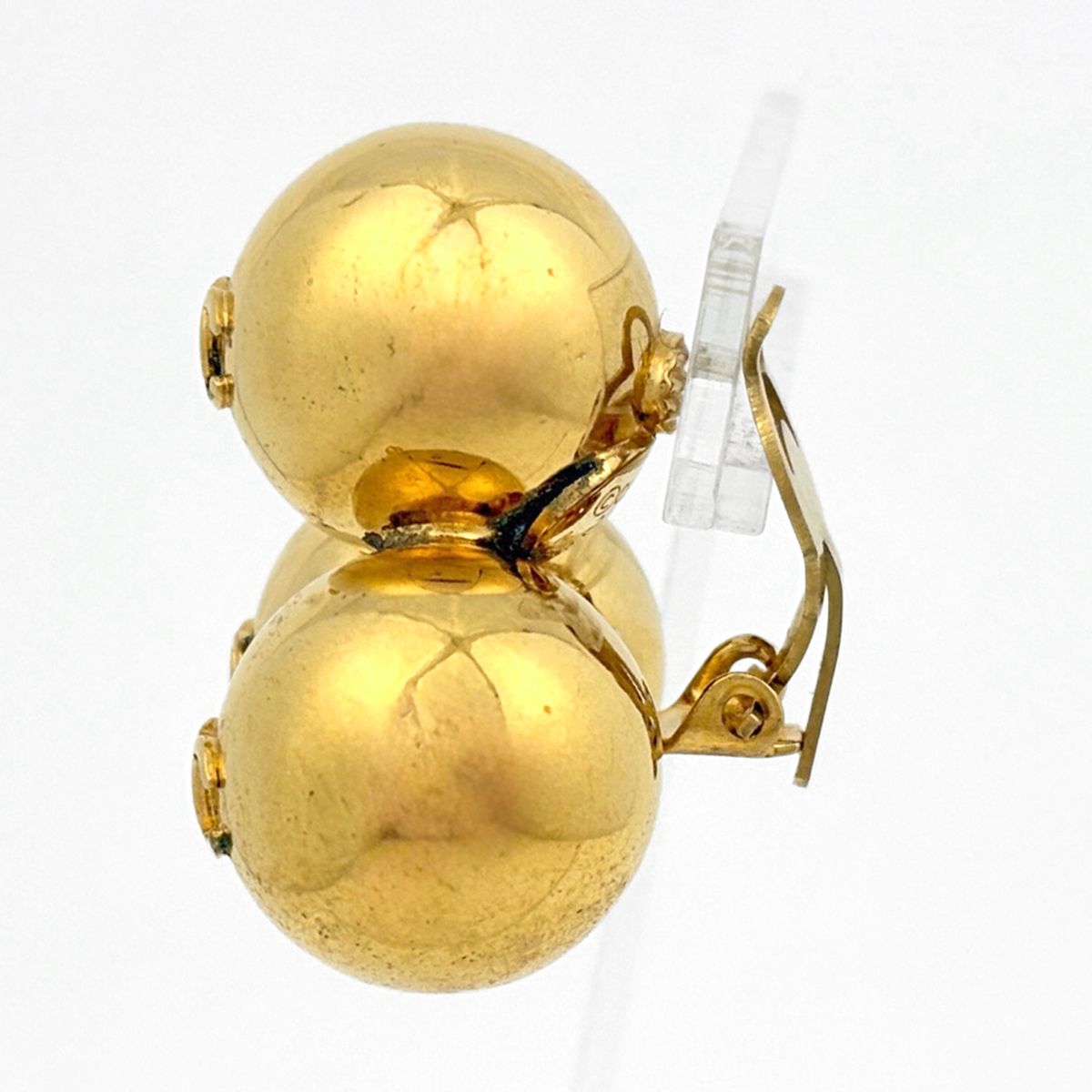 Chanel Earrings CC Logo Gold Plated — view 2