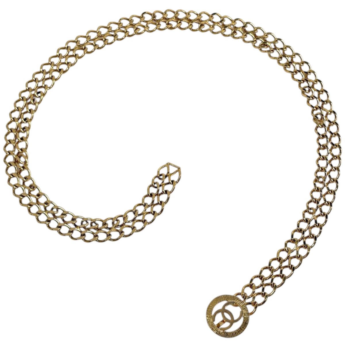 Chanel Belt CC Logo Chain Gold Plated