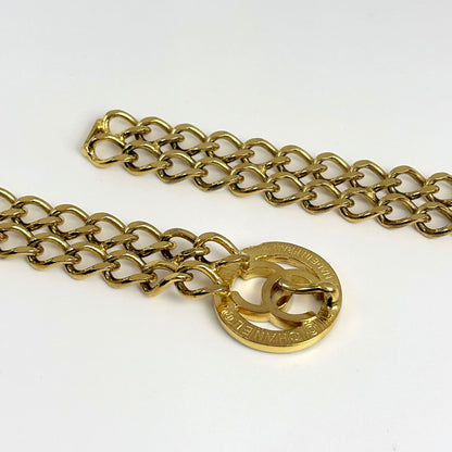 Chanel Belt CC Logo Chain Gold Plated — view 2