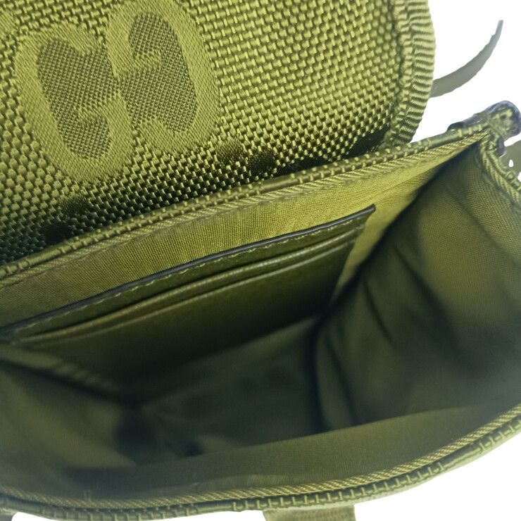 Gucci Shoulder Bag Off the Grid Khaki GG Nylon — view 8