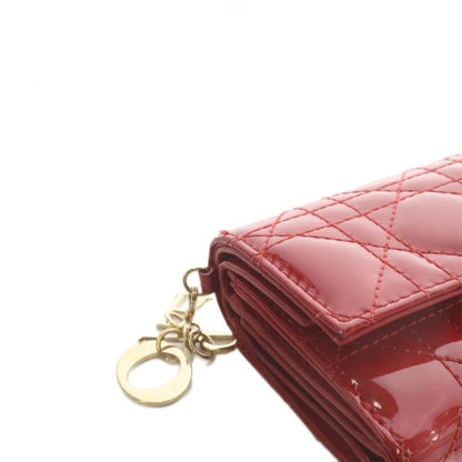 Dior Lady Lotus Wallet Trifold Red — view 4