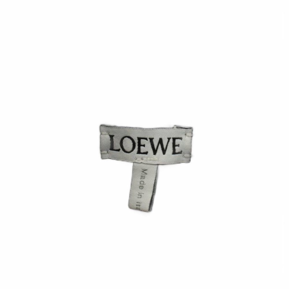 Loewe Draped Denim Shirt Blouse Long Sleeve Anagram Blue 32 — view 6