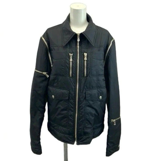 Dolce & Gabbana Detachable Vest 2-Way Zip Up S Black 44