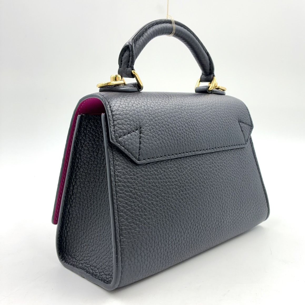 Louis Vuitton Twist One Handle PM Leather Black Handbag Gold — view 2