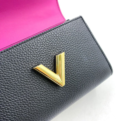 Louis Vuitton Twist One Handle PM Leather Black Handbag Gold — view 6